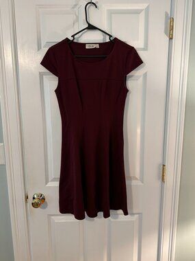 RD Style fit and flare cap sleeve dress